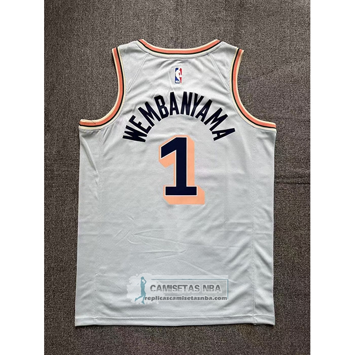 Camiseta San Antonio Spurs Victor Wembanyama NO 1 Ciudad 2024-25 Verde